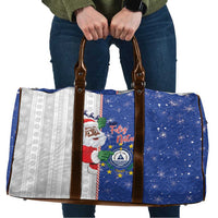 Cape Verde Christmas Travel Bag Black Santa Felix Natal - Wonder Print Shop