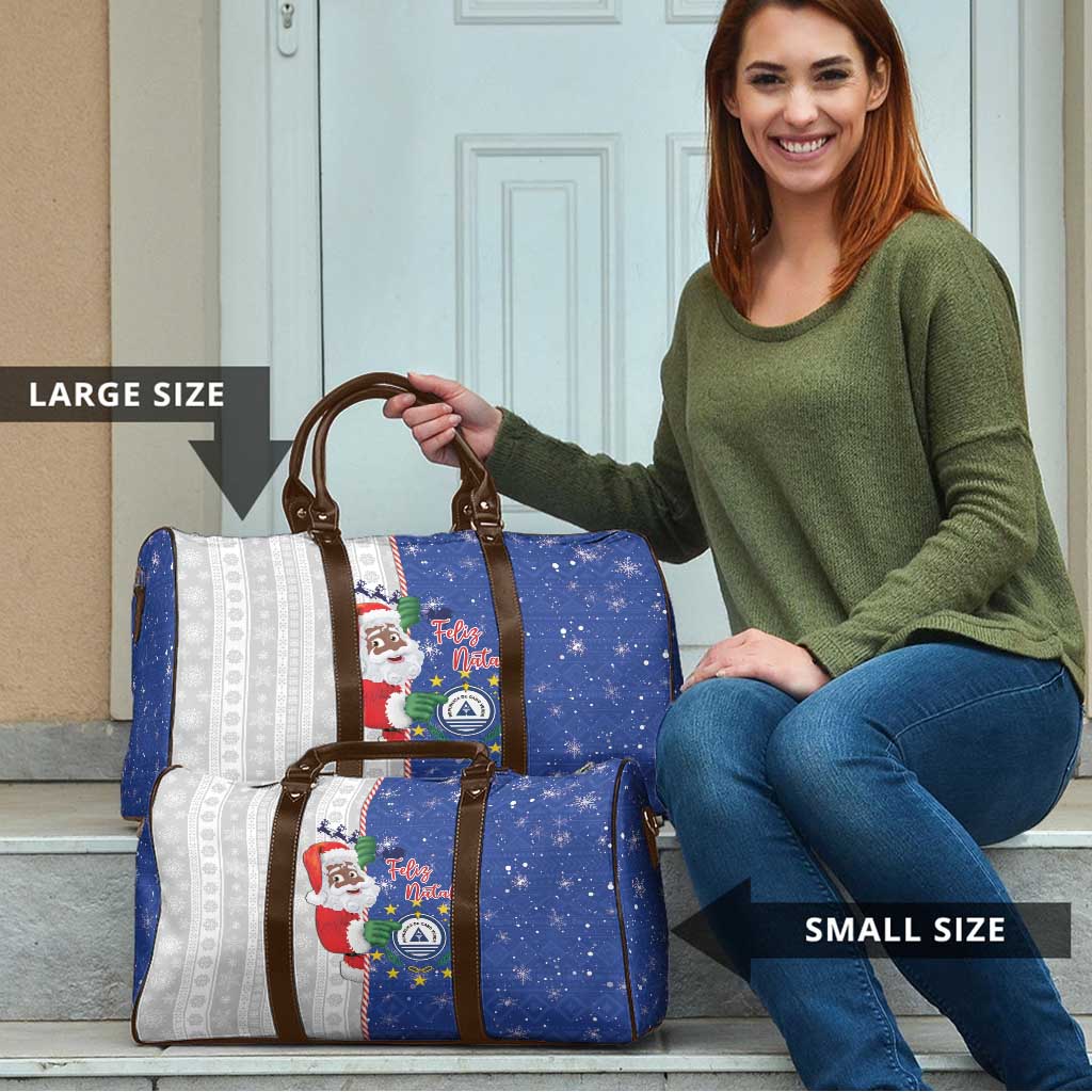 Cape Verde Christmas Travel Bag Black Santa Felix Natal - Wonder Print Shop