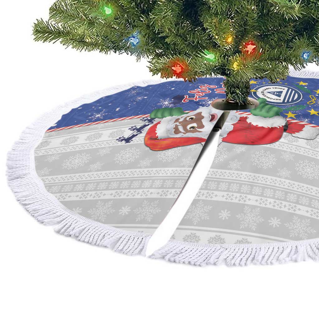 Cape Verde Christmas Tree Skirt Black Santa Felix Natal - Wonder Print Shop