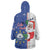 Cape Verde Christmas Wearable Blanket Hoodie Black Santa Felix Natal - Wonder Print Shop