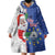 Cape Verde Christmas Wearable Blanket Hoodie Black Santa Felix Natal - Wonder Print Shop