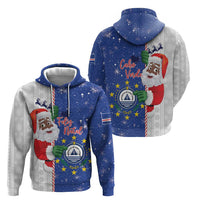Cape Verde Christmas Zip Hoodie Black Santa Felix Natal - Wonder Print Shop