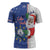 Cape Verde Christmas Zipper Polo Shirt Black Santa Felix Natal - Wonder Print Shop