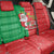 Burkina Faso Christmas Back Car Seat Cover Black Santa Joyeux Noel - Wonder Print Shop
