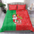Burkina Faso Christmas Bedding Set Black Santa Joyeux Noel - Wonder Print Shop