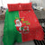 Burkina Faso Christmas Bedding Set Black Santa Joyeux Noel - Wonder Print Shop