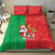 Burkina Faso Christmas Bedding Set Black Santa Joyeux Noel - Wonder Print Shop