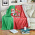 Burkina Faso Christmas Blanket Black Santa Joyeux Noel - Wonder Print Shop