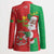 Burkina Faso Christmas Blazer Black Santa Joyeux Noel - Wonder Print Shop