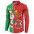 Burkina Faso Christmas Button Sweatshirt Black Santa Joyeux Noel - Wonder Print Shop