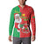 Burkina Faso Christmas Button Sweatshirt Black Santa Joyeux Noel - Wonder Print Shop