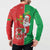 Burkina Faso Christmas Button Sweatshirt Black Santa Joyeux Noel - Wonder Print Shop