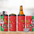 Burkina Faso Christmas 4 in 1 Can Cooler Tumbler Black Santa Joyeux Noel - Wonder Print Shop