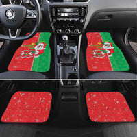 Burkina Faso Christmas Car Mats Black Santa Joyeux Noel - Wonder Print Shop