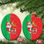 Burkina Faso Christmas Ceramic Ornament Black Santa Joyeux Noel - Wonder Print Shop