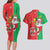 Burkina Faso Christmas Couples Matching Long Sleeve Bodycon Dress and Hawaiian Shirt Black Santa Joyeux Noel - Wonder Print Shop