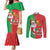 Burkina Faso Christmas Couples Matching Mermaid Dress and Long Sleeve Button Shirt Black Santa Joyeux Noel - Wonder Print Shop