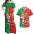 Burkina Faso Christmas Couples Matching Off Shoulder Maxi Dress and Hawaiian Shirt Black Santa Joyeux Noel - Wonder Print Shop