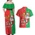 Burkina Faso Christmas Couples Matching Off Shoulder Maxi Dress and Hawaiian Shirt Black Santa Joyeux Noel - Wonder Print Shop
