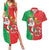 Burkina Faso Christmas Couples Matching Summer Maxi Dress and Hawaiian Shirt Black Santa Joyeux Noel - Wonder Print Shop