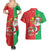 Burkina Faso Christmas Couples Matching Summer Maxi Dress and Hawaiian Shirt Black Santa Joyeux Noel - Wonder Print Shop