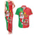 Burkina Faso Christmas Couples Matching Tank Maxi Dress and Hawaiian Shirt Black Santa Joyeux Noel - Wonder Print Shop