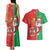 Burkina Faso Christmas Couples Matching Tank Maxi Dress and Hawaiian Shirt Black Santa Joyeux Noel - Wonder Print Shop
