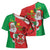 Burkina Faso Christmas Cross Shoulder Shirt Black Santa Joyeux Noel - Wonder Print Shop