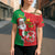 Burkina Faso Christmas Cross Shoulder Shirt Black Santa Joyeux Noel - Wonder Print Shop