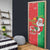 Burkina Faso Christmas Door Cover Black Santa Joyeux Noel - Wonder Print Shop