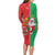 Burkina Faso Christmas Family Matching Long Sleeve Bodycon Dress and Hawaiian Shirt Black Santa Joyeux Noel - Wonder Print Shop