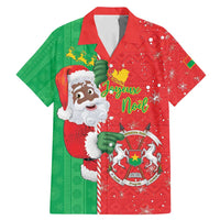 Burkina Faso Christmas Family Matching Mermaid Dress and Hawaiian Shirt Black Santa Joyeux Noel - Wonder Print Shop
