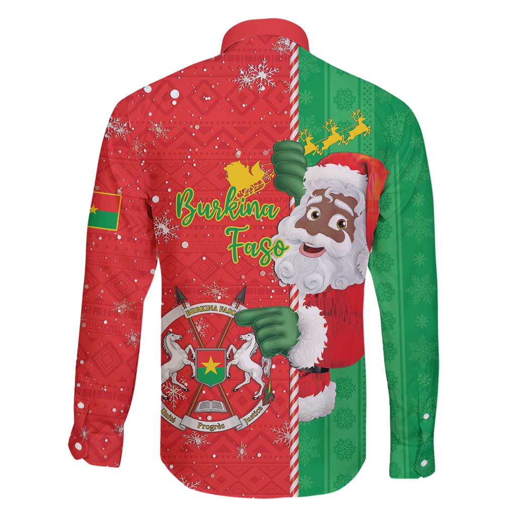 Burkina Faso Christmas Family Matching Mermaid Dress and Hawaiian Shirt Black Santa Joyeux Noel - Wonder Print Shop