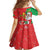 Burkina Faso Christmas Family Matching Short Sleeve Bodycon Dress and Hawaiian Shirt Black Santa Joyeux Noel - Wonder Print Shop