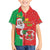 Burkina Faso Christmas Family Matching Short Sleeve Bodycon Dress and Hawaiian Shirt Black Santa Joyeux Noel - Wonder Print Shop