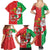Burkina Faso Christmas Family Matching Summer Maxi Dress and Hawaiian Shirt Black Santa Joyeux Noel - Wonder Print Shop