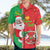 Burkina Faso Christmas Hawaiian Shirt Black Santa Joyeux Noel - Wonder Print Shop