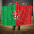 Burkina Faso Christmas Hooded Blanket Black Santa Joyeux Noel - Wonder Print Shop