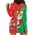 Burkina Faso Christmas Hoodie Dress Black Santa Joyeux Noel - Wonder Print Shop