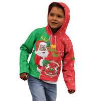 Burkina Faso Christmas Kid Hoodie Black Santa Joyeux Noel - Wonder Print Shop