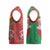 Burkina Faso Christmas Knitted V-Neck Vest Black Santa Joyeux Noel - Wonder Print Shop