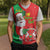 Burkina Faso Christmas Knitted V-Neck Vest Black Santa Joyeux Noel - Wonder Print Shop