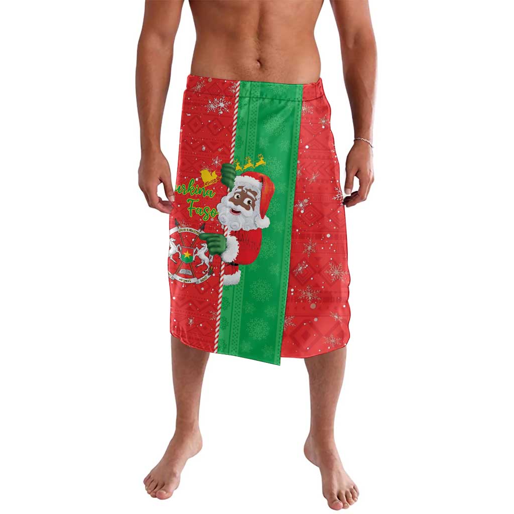 Burkina Faso Christmas Lavalava Black Santa Joyeux Noel - Wonder Print Shop