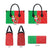 Burkina Faso Christmas Leather Bag Black Santa Joyeux Noel - Wonder Print Shop