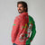 Burkina Faso Christmas Long Sleeve Polo Shirt Black Santa Joyeux Noel - Wonder Print Shop