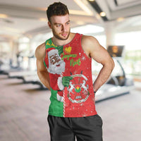 Burkina Faso Christmas Men Tank Top Black Santa Joyeux Noel - Wonder Print Shop