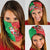 Burkina Faso Christmas Neck Gaiter Black Santa Joyeux Noel - Wonder Print Shop