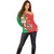 Burkina Faso Christmas Off Shoulder Sweater Black Santa Joyeux Noel - Wonder Print Shop