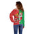 Burkina Faso Christmas Off Shoulder Sweater Black Santa Joyeux Noel - Wonder Print Shop