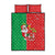 Burkina Faso Christmas Quilt Bed Set Black Santa Joyeux Noel - Wonder Print Shop